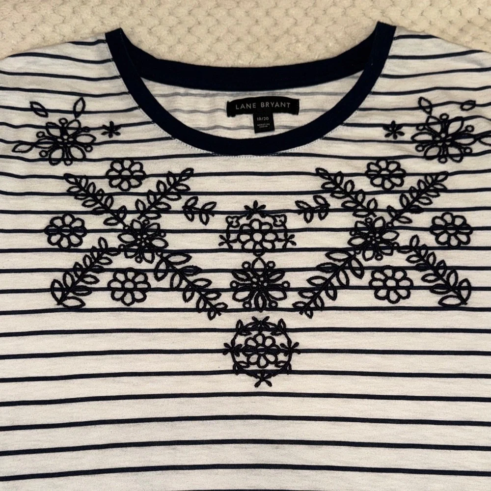 🔥 EUC Lane Bryant Navy Blue Top Bundle – Women’s 18/20 (3 Pieces)